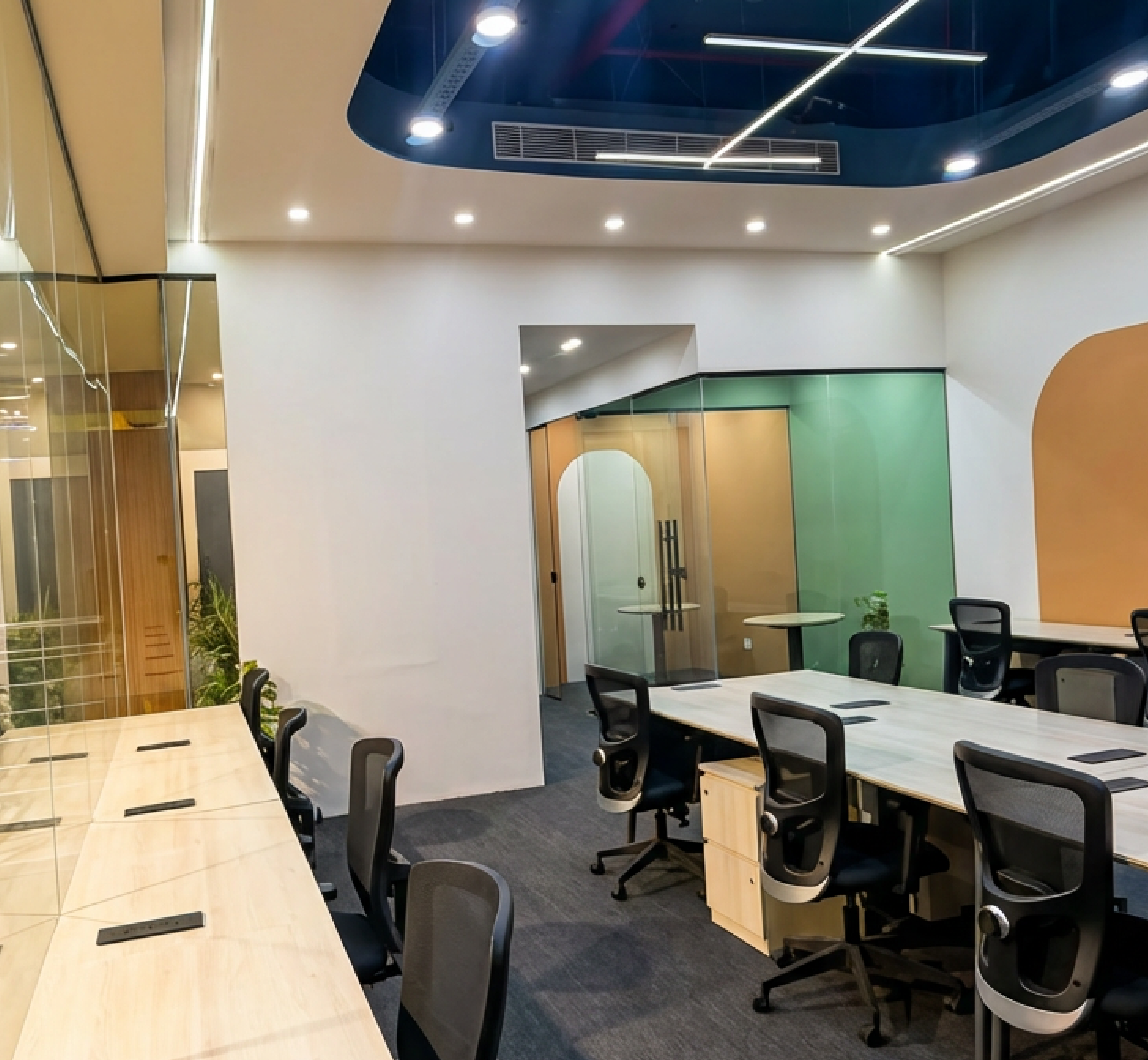 Workstations in premium managed office space